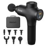 Mebak 3 Masaj Tabancası Masaj Masaj Tabancası Kas 3200Rpm 12Mm Genlik Elektrikli El Masaj Aleti Fasya Derin Doku Boyun Sırt Gövdesi İçin Taşınabilir 7 Kafalı 5 Seviye 2600Mah Pil