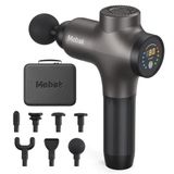 Mebak 3 Masaj Tabancası Masaj Tabancası Kas Masajı 3200Rpm 12Mm Genlik Elektrikli El Masaj Aleti Fasya Derin Doku Boyun Sırt Gövdesi İçin Taşınabilir 7 Kafalı 5 Seviye 2600Mah Pil