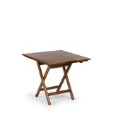 mebel stil Atina Katlanır Masa 70x70 - Dış Mekan Kare Ahşap Bahçe, Balkon Masası