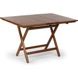 Mebel Stil Atina Katlanır Masa 80X120 - Dış Mekan Dikdörtgen Ahşap Bahçe, Balkon Masası - Ceviz