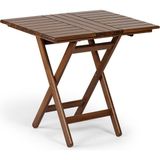Mebel Stil Atina Katlanır Masa Ceviz Ahşap 60X80 - 2 Kişilik Dış Mekan Dikdörtgen Bahçe Masası