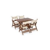 Mebel Stil Atina Minderli Takım (Masa 70x120) - Bahçe Mobilyası