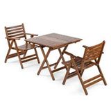 Mebel Stil London Atina 70x70 cm Ceviz Balkon Masa Takım