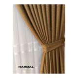MebelPort Curtain KETEN FON PERDE 1/3 SIK DİKİM KORNİŞ İÇİN TEK KANAT (30 RENK SEÇİMİ )