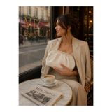 MEC BAG&CO Örgü Desen Bej Clutch Çanta