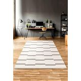 MEC HOME Karesse 130 Bej – Çift Taraflı, Yıkanabilir, Modern Desenli Kilim Halı | 7 Farklı Boy Seçeneği ile Salon, Oturma Odası, Koridor ve Yatak Odaları İçin Uygun (80x250)