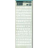 Mecanorma Beyaz Harfler Transfer Şablon Letraset Pf 421 9.5 mm