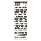 Mecanorma Harfler Transfer Şablon Letraset PF 221 10.4 mm