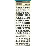Mecanorma Harfler Transfer Şablon Letraset PF 230 9.5 mm