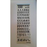 Mecanorma Harfler Transfer Şablon Letraset Pf 270 13.3 mm