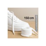 MECE SPOR Premium Beyaz Ayakkabı Bağcığı 150 cm – Dayanıklı, Bot ,Sneaker Uyumlu 1 paket