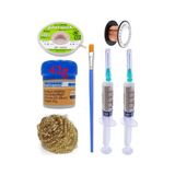 Mechanic Krem Lehim 183 C 42g Flux Lehim Toplama Cp-1515 Emme Teli 1,5mm Havya Uç Temizleme Set02