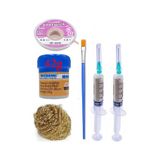 Mechanic Krem Lehim 183 C 42g Flux Lehim Toplama Cp-2015 Emme Teli 2,0mm Havya Uç Temizleme Set01