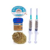 Mechanic Krem Lehim 183 C 42g Flux Lehim Toplama Cp-2515 Emme Teli 2,5mm Havya Uç Temizleme Set03