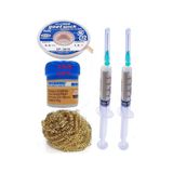 Mechanic Krem Lehim 183 C 42g Flux Lehim Toplama Cp-3015 Emme Teli 3,0mm Havya Uç Temizleme Set04