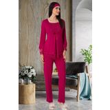 Mecit 1820 Fuşya Lohusa Pijama Takımı