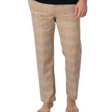 Mecit 3002 Kahve Ekoseli Erkek Tek Alt Pijama