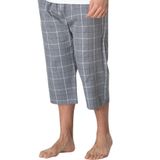 Mecit 3007 Gri Ekoseli Erkek Capri Alt Pijama