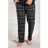 Mecit 3025 Yeşil Ekoseli Erkek Kalın Tek Alt Pijama