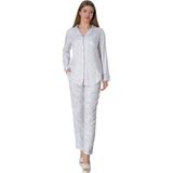 Mecit 5143 Pembe Boydan Düğmeli Kadın Pijama Takımı
