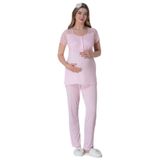 Mecit 6009 Pembe Hamile Lohusa Pijama Takımı