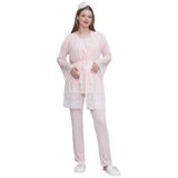 Mecit 6203 Pembe Sabahlıklı Lohusa Pijama Takımı