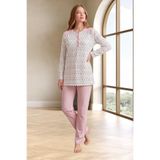 Mecit 6355 Pembe Büyük Beden Kadın Pijama Takımı