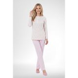 Mecit 6361 Pembe%100 Pamuk Büyük Beden Kadın Pijama Takımı