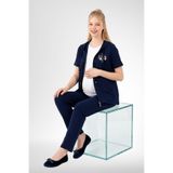 Mecit 6400 Lacivert 3'lü Hamile Lohusa Pijama Takımı