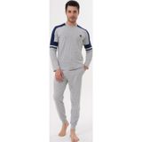 Mecit Pijama Mecit 2990 Erkek Gri Uzun Kollu Pijama Takımı