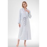 Mecit Pijama Mecit 6311 Mavi Kadın Büyük Beden Sabahlık