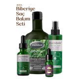 Mecitefendi Biberiye 4'lü Saç Bakım Seti Aura - Biberiye Şampuan, Biberiye Serum, Biberiye Tonik, Biberiye Yağ