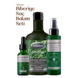 Mecitefendi Biberiye Saç Bakım Seti Nüans - Biberiye Şampuan 400 ml Biberiye Serumu 50 ml Biberiye Tonik 15
