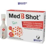 MED B SHOT B12 Kompleks Vit. (METİLKOBALAMİN) ,B1 ,B2,B3,B5,B6,B1 ,Biotin ,L Karnitin - Şeftali