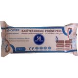 Med - Cover Medcover Med-Cover Bariyer Kremli Perine Bölgesi Temizleme Pedi Mendili 50'li