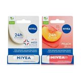 Med Repair Dudak Bakım Kremi, Spf 15 4,8 ml + Şeftali Dudak Bakım Kremi 4,8 G, Şeftali Kokusu - Option-1