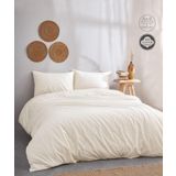 Medaillon Home Krem %100 Pamuklu Çift Kişilik Nevresim Takımı