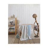Medaillon Home Mavi %100 Pamuklu 4 Katlı Müslin Bebek Battaniyesi & Çocuk Müslin Örtü
