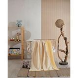 Medaillon Home Sarı %100 Pamuklu 4 Katlı Müslin Bebek Battaniyesi & Çocuk Müslin Örtü