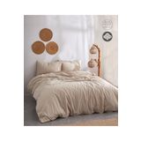 Medaillon Home Soft Kahverengi %100 Pamuklu Çift Kişilik Nevresim Takımı