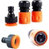 Medalyan 1/2" Hortum Musluk Bağlantı Adaptörü (2 Adet) + 1/2-3/4" Musluk Adaptörü - Siyah - Plastik - Genel