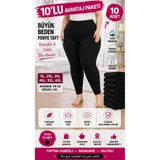 Medament 10'LU BÜYÜK BEDEN AĞLI PENYE TAYT ( EXTRA BÜYÜK BEDEN) RAHAT KALIP, YÜKSEK BEL.