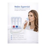 MEDAS LİFE Triflo 3 Toplu Nefes Egzersiz Cihazı (Incentive Spirometre) | Akciğer Geliştirici Solunum Aparatı