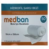 Medban Kutulu Hidrofil Sargı Bezi 10 cm x 1,5 m 50'li