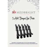 MEDBRIGHT 5 Adet Dragon Saç Pensinin Kuaför Tokası - Profesyonel Kullanım İçin Tasarlandı!"
