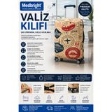 MEDBRIGHT Valiz Kılıfı Bavul Kılıfı Likralı Esnek Kumaş Ve Dayanıklı Valiz Kılıfı GZG-VK13