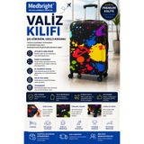 MEDBRIGHT Valiz Kılıfı Bavul Kılıfı Likralı Esnek Kumaş Ve Dayanıklı Valiz Kılıfı LKM-VK03 (KABİN)