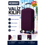 MEDBRIGHT Valiz Kılıfı Bavul Kılıfı Likralı Esnek Kumaş Ve Dayanıklı Valiz Kılıfı MOR-VK24