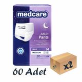 Medcare 8 Damla Maxi Emici Külot Hasta Bezi M 2 x 30'lu