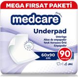 Medcare Yatak Koruyucu Extra Paket Yatak Örtüsü 60 x 90 CM 2 x 90 Adet